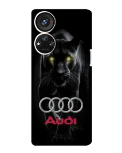 Чехол для ZTE Blade V40s с картинкой «Пантера и Audi»