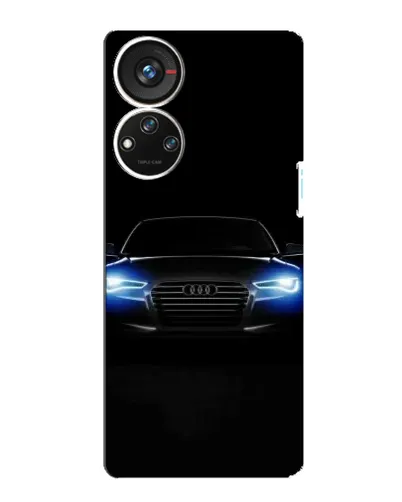 Чехол для ZTE Blade V40s с картинкой «Audi в неоне»