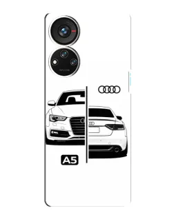 Чехол для ZTE Blade V40s с картинкой «Audi — контрастный дизайн»
