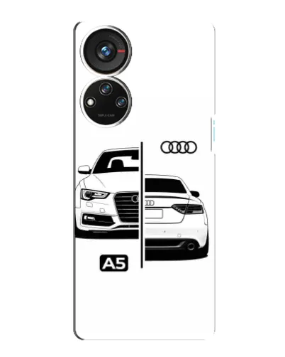 Чехол для ZTE Blade V40s с картинкой «Audi — контрастный дизайн»