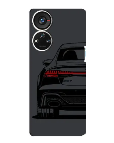 Чехол для ZTE Blade V40s с картинкой «Задняя часть Audi — арт»