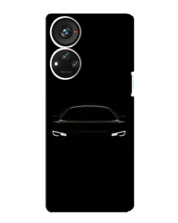 Чехол для ZTE Blade V40s с картинкой «Взгляд Audi в темноте»