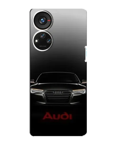 Чехол для ZTE Blade V40s с картинкой «Audi — градиентный контур»