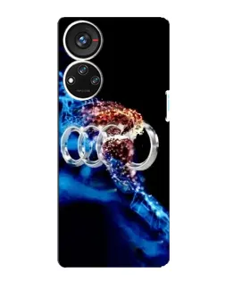 Чехол для ZTE Blade V40s с картинкой «Энергия лого Audi»