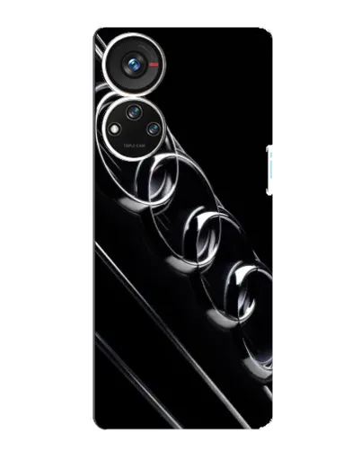 Чехол для ZTE Blade V40s с картинкой «Audi — абстрактные кольца»
