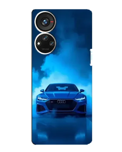 Чехол для ZTE Blade V40s с картинкой «Audi — голубая энергия»