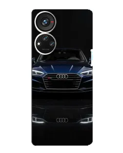 Чехол для ZTE Blade V40s с картинкой «Audi — ночное отражение»