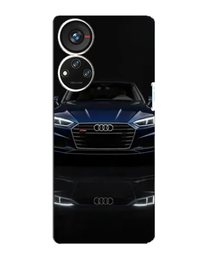 Чехол для ZTE Blade V40s с картинкой «Audi — ночное отражение»