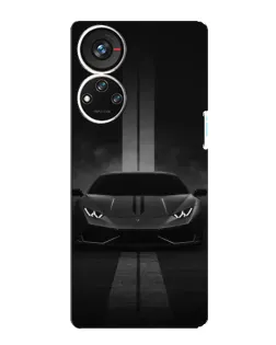 Чехол для ZTE Blade V40s с картинкой «Lamborghini симметрия дорог»
