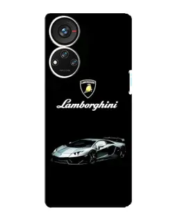Чехол для ZTE Blade V40s с картинкой «Логотип Lamborghini классика»