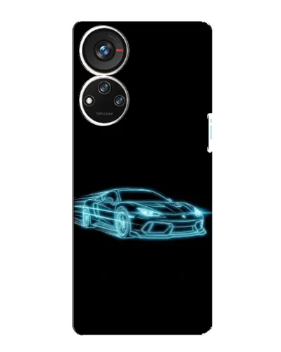 Чехол для ZTE Blade V40s с картинкой «Неоновый контур Lamborghini» Чехол для ZTE Blade V40s с картинкой «Неоновый контур Lamborghini»