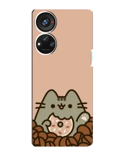 Чехол для ZTE Blade V40s с картинкой «Кофейный Пушин»