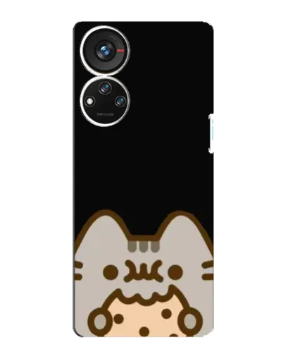 Чехол для ZTE Blade V40s с картинкой «Пушин на черном»