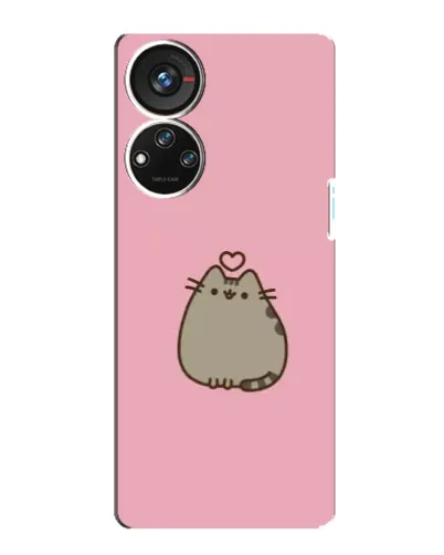 Чехол для ZTE Blade V40s с картинкой «Pusheen сердце»