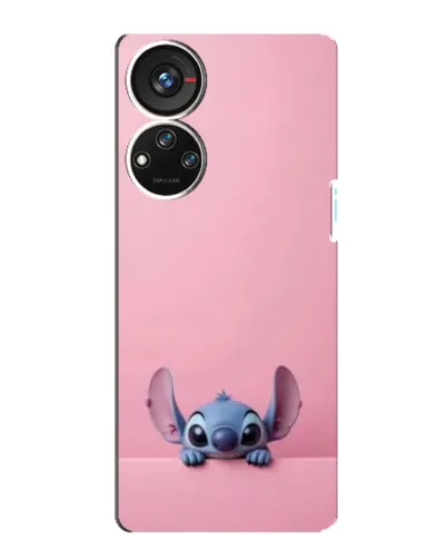 Чехол для ZTE Blade V40s с картинкой «Stitch выглядывает»