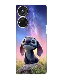 Чехол для ZTE Blade V40s с картинкой «Стич на рассвете» Чехол для ZTE Blade V40s с картинкой «Стич на рассвете»