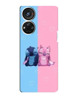 Чехол для ZTE Blade V40s с картинкой «Stitch и Angel Love» Чехол для ZTE Blade V40s с картинкой «Stitch и Angel Love»