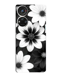 Чохол для ZTE Blade V40s з картинкою «Монохромні айстри» Чохол для ZTE Blade V40s з картинкою «Монохромні айстри»