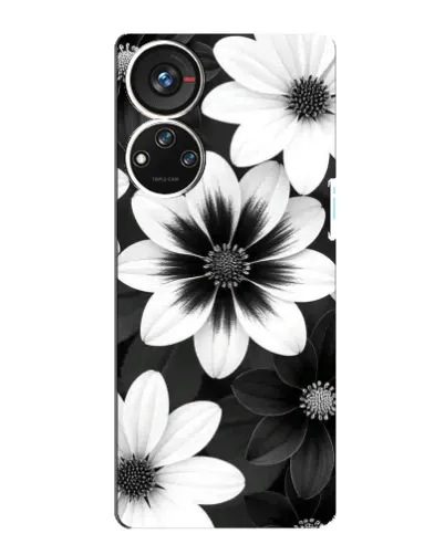 Чохол для ZTE Blade V40s з картинкою «Монохромні айстри» Чохол для ZTE Blade V40s з картинкою «Монохромні айстри»