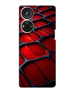 Чохол для ZTE Blade V40s з картинкою «Червона глянцева сітка»