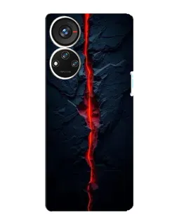 Чохол для ZTE Blade V40s з картинкою «Червона лавова тріщина»