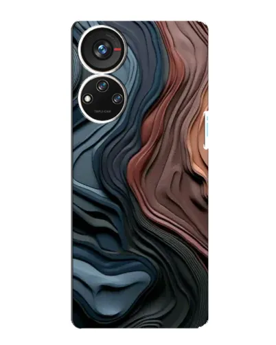 Чохол для ZTE Blade V40s з картинкою «Кольорові хвилі каньйону» Чохол для ZTE Blade V40s з картинкою «Кольорові хвилі каньйону»