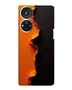 Чохол для ZTE Blade V40s з картинкою «Помаранчевий розлом»