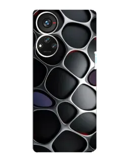 Чохол для ZTE Blade V40s з картинкою «Об'ємна темна решітка»