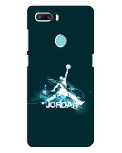 Чехол для ZTE Z18 Mini с картинкой «Jordan Blue Fire»