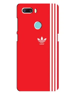 Чехол для ZTE Z18 Mini с картинкой «Красный минимализм Adidas»