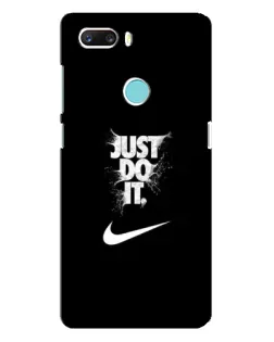 Чехол для ZTE Z18 Mini с картинкой «Текстовый принт Nike»