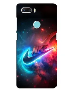 Чехол для ZTE Z18 Mini с картинкой «Огненный логотип Nike»