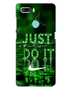 Чехол для ZTE Z18 Mini с картинкой «Зеленый неоновый Nike»