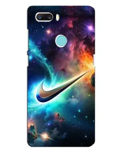 Чехол для ZTE Z18 Mini с картинкой «Космический Nike Swoosh»
