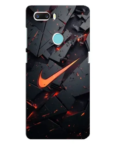 Чехол для ZTE Z18 Mini с картинкой «Nike — эффект разломов»