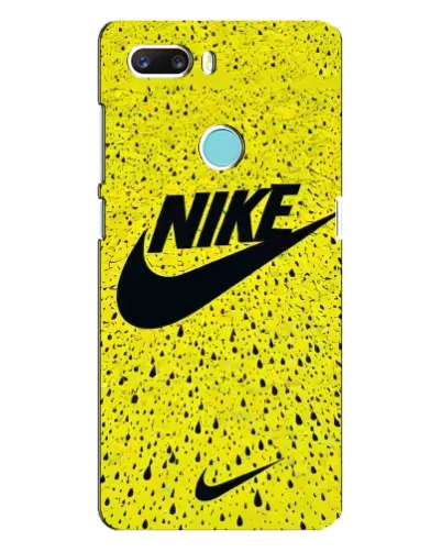 Чехол для ZTE Z18 Mini с картинкой «Желтый текстурный Nike»