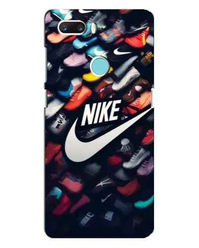 Чехол для ZTE Z18 Mini с картинкой «Коллекция кроссовок Nike»