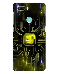 Чехол для ZTE Z18 Mini с картинкой «Nike — золотая искра»