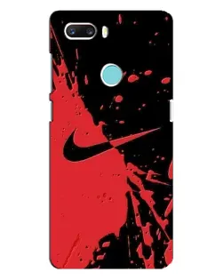 Чехол для ZTE Z18 Mini с картинкой «Красные брызги Nike»