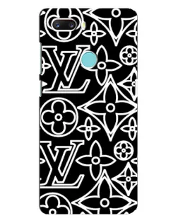 Чехол для ZTE Z18 Mini с картинкой «Черно-белый узор LV»