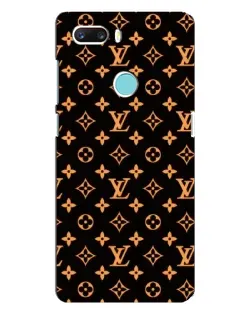 Чехол для ZTE Z18 Mini с картинкой «Золотая монограмма LV»