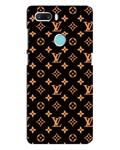 Чехол для ZTE Z18 Mini с картинкой «Золотая монограмма LV»