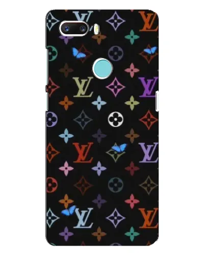 Чехол для ZTE Z18 Mini с картинкой «Цветная монограмма LV»