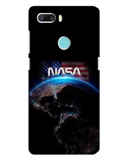 Чехол для ZTE Z18 Mini с картинкой «Земля из космоса NASA»