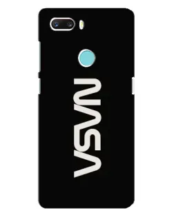 Чехол для ZTE Z18 Mini с картинкой «NASA — вертикальный логотип»