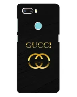 Чехол для ZTE Z18 Mini с картинкой «Золотой логотип Gucci»