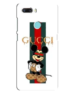 Чехол для ZTE Z18 Mini с картинкой «Микки Маус Gucci — полосы»