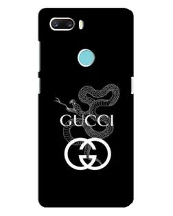 Чехол для ZTE Z18 Mini с картинкой «Gucci — серебряная змея»