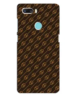 Чехол для ZTE Z18 Mini с картинкой «Gucci — золотые диагонали»