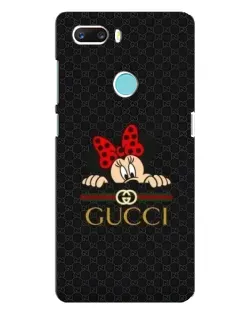 Чехол для ZTE Z18 Mini с картинкой «Минни Маус Gucci — черный»
